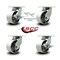Service Caster 6'' Heavy Duty Semi Steel Cast Iron Caster Set 2 Swivel Lock 2 Brakes, 4PK CRAN-SCC-KP92S630-SSR-BSL-2-SLB-2 - alternate 6